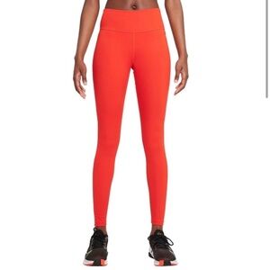 Nike women’s one dry fit legging in chilli red